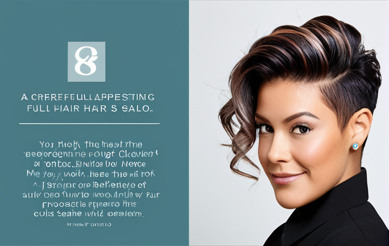 헤어디자이너 SNS 홍보 사례 - Stylist-Client Consultation**

"A hair stylist in a modern salon setting, consulting with a client. ...